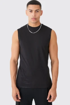 Basic Man Signature Tank | BoohooMAN UK