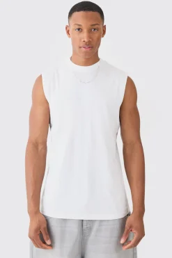 Basic Man Signature Tank | BoohooMAN UK