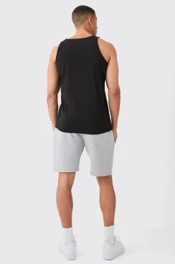Basic Man Signature Vest | BoohooMAN UK