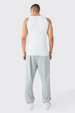 Basic Muscle Fit Vest | BoohooMAN UK