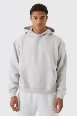 Basic Oversized Boxy Hoodie | BoohooMAN UK
