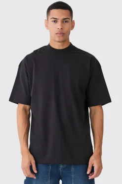 Basic Oversized Extended Neck T-shirt | BoohooMAN UK