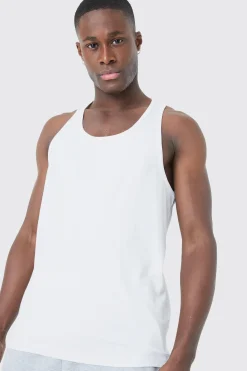 Basic Racer Back Vest | BoohooMAN UK