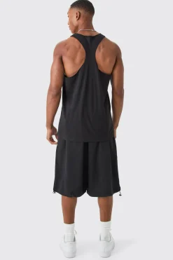 Basic Racer Back Vest | BoohooMAN UK
