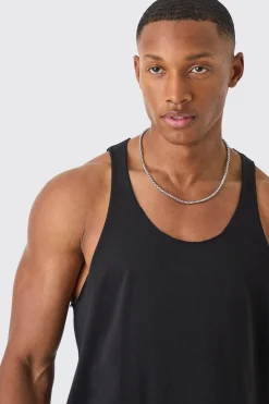 Basic Racer Back Vest | BoohooMAN UK