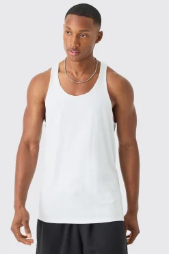 Basic Racer Back Vest | BoohooMAN UK