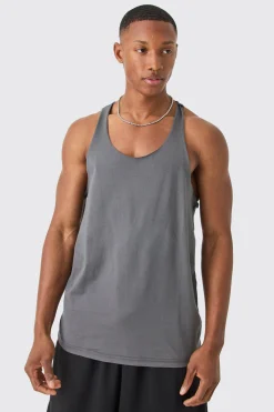 Basic Racer Back Vest | BoohooMAN UK