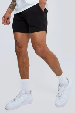 Basic Slim Fit Short Length Jersey Short | BoohooMAN UK