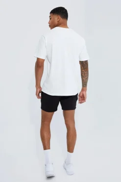 Basic Slim Fit Short Length Jersey Short | BoohooMAN UK