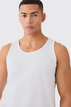 Basic Vest | BoohooMAN UK