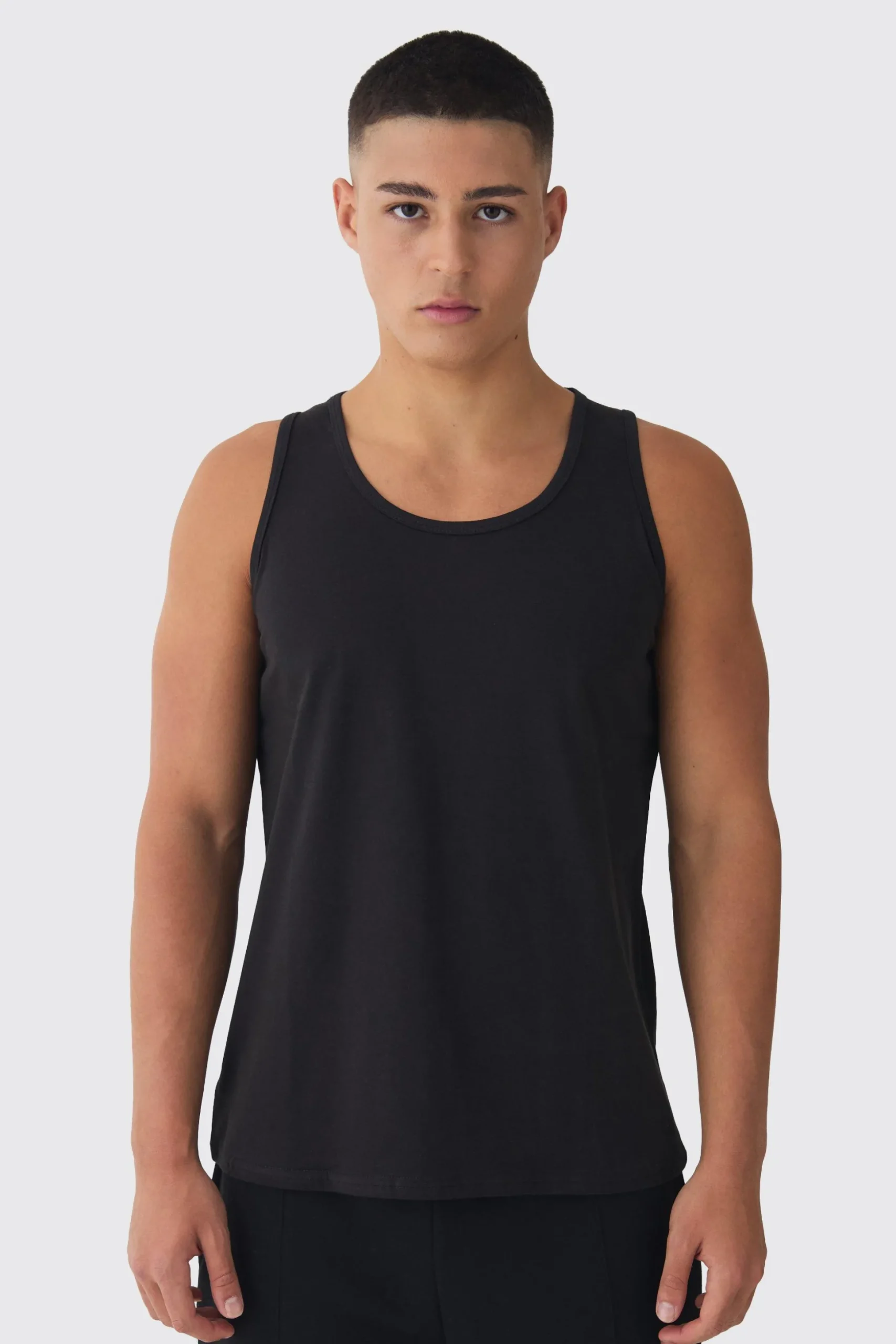 Basic Vest | BoohooMAN UK
