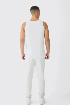Basic Vest | BoohooMAN UK