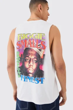 Biggie Smalls License Tank | BoohooMAN UK