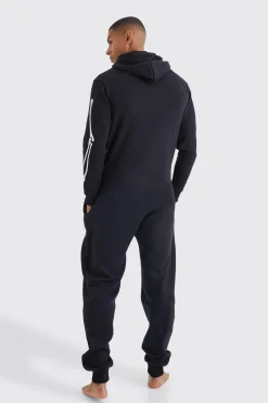 Black Skeleton Onesie | BoohooMAN UK
