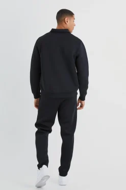 Bonded Scuba Harrington & Jogger | BoohooMAN UK