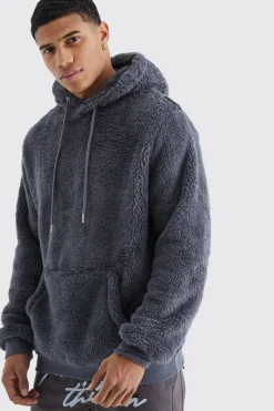 Borg Over The Head Hoodie | BoohooMAN UK