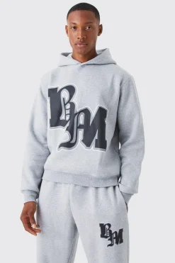 Boxy Bm Print Tracksuit | BoohooMAN UK