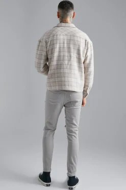 Boxy Check Shirt | BoohooMAN UK