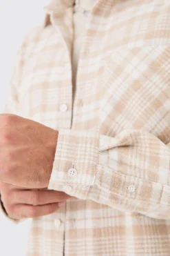 Boxy Check Shirt | BoohooMAN UK