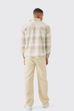 Boxy Check Shirt | BoohooMAN UK