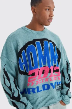 Boxy Drop Shoulder Moto Jumper | BoohooMAN UK