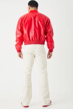 Boxy Embroidered Bomber | BoohooMAN UK