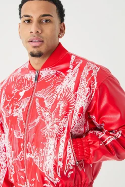 Boxy Embroidered Bomber | BoohooMAN UK