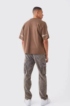 Boxy Fit Knitted Moto Shirt | BoohooMAN UK