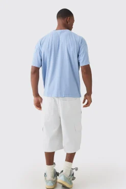 Boxy Floral Print Washed T-shirt | BoohooMAN UK