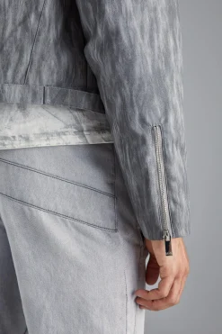 Boxy Funnel Neck Biker Jacket | BoohooMAN UK