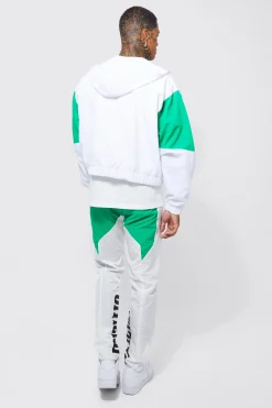 Boxy Hooded Moto Jacket | BoohooMAN UK