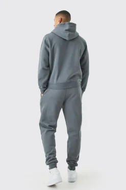 Boxy Hooded Tracksuit | BoohooMAN UK