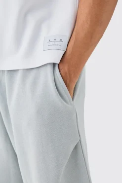 Boxy Interlock Vest With Woven Label | BoohooMAN UK