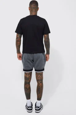 Boxy Limited Basketball T-shirt And Short Set | BoohooMAN UK