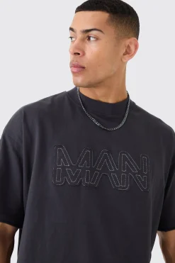 Boxy Man Distressed T-Shirt & Shorts Set | BoohooMAN UK