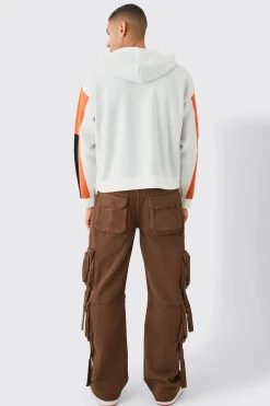 Boxy Moto Graphic Hoodie | BoohooMAN UK