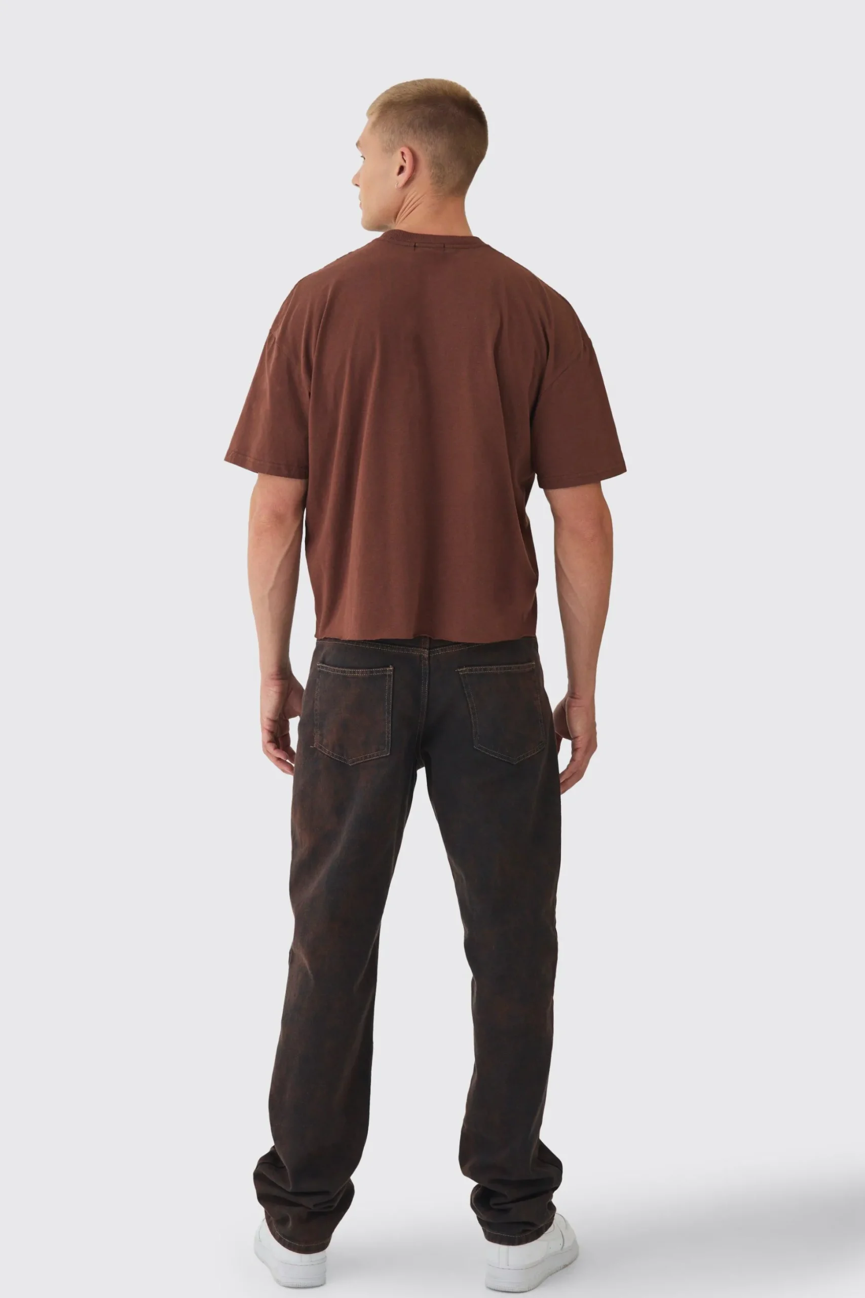 Boxy OFCL Wash Print T-Shirt | BoohooMAN UK