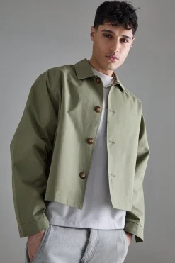 Boxy Oversized Trench Coat | BoohooMAN UK