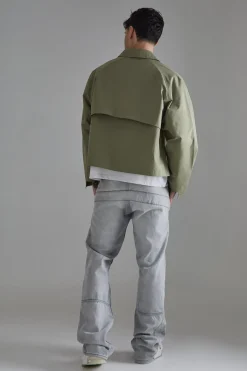 Boxy Oversized Trench Coat | BoohooMAN UK
