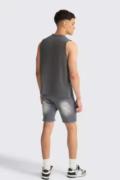 Boxy Talk Pride To Me Distressed Tank | BoohooMAN UK