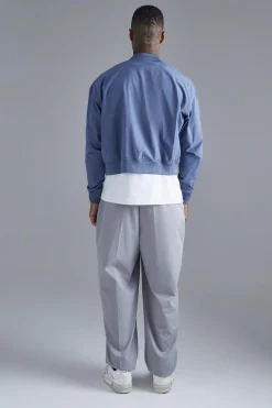 Boxy Technical Stretch Smart Bomber | BoohooMAN UK