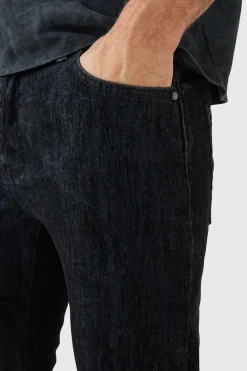 Brushed Denim Jacket And Jeans | BoohooMAN UK
