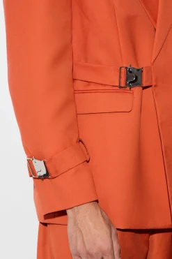 Buckle Chest & Cuff Relaxed Fit Suit | BoohooMAN UK