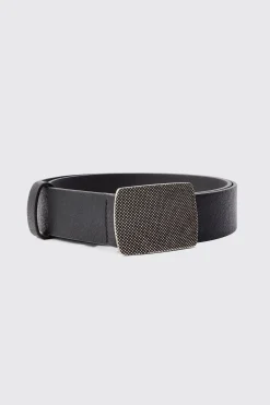 Buckle Detail Belt | BoohooMAN UK
