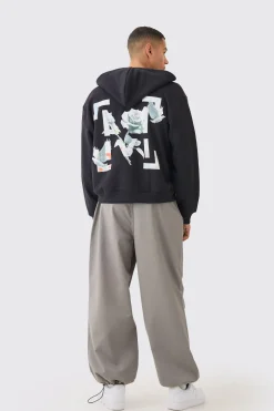 Bungee Waist Twill Parachute Pants | BoohooMAN UK