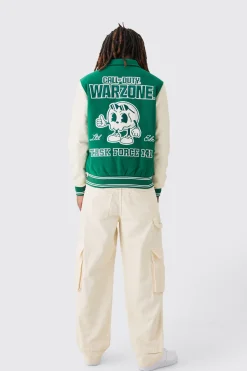 Call Of Duty License Varsity Bomber | BoohooMAN UK
