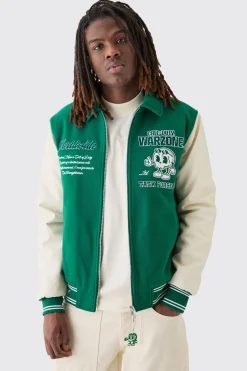 Call Of Duty License Varsity Bomber | BoohooMAN UK