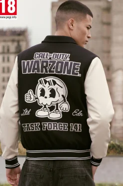 Call Of Duty License Varsity Bomber | BoohooMAN UK