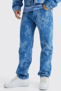 Camo Print Denim Jacket And Jeans Set | BoohooMAN UK