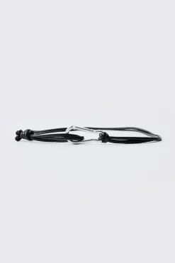 Carabiner Rope Belt | BoohooMAN UK